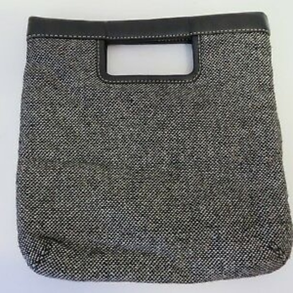 Banana Republic Handbags - NWT Banana Republic Leather + Wool Fold Over Bag